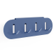 Porte-clés DECO-GEM, Nacre. L.14.6 x H.4.28 x P.2.28 cm Bleu
