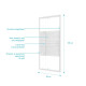 Porte de douche extensible de 69 à 80 x 185cm - Profil Blanc - Verre Trempé 4mm - FLEXY Aurlane - FAC145 