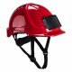 Casque endurance avec porte-badge - pb55 - Couleur au choix Rouge