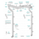 Tube de descente aluminium rectangulaire 60 x 80 mm longueur 2 mètres coloris au choix Schéma de pose gouttière alu