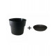 Pot et soucoupe cocoripot diametre 23cm h17cm- chapelu- coloris au choix Ardoise