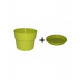 Pot et soucoupe cocoripot diametre 28cm h22cm- chapelu- coloris au choix Bambou