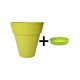 Pot et soucoupe jaime diametre 55cm h57cm- chapelu- coloris au choix Olive