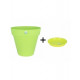 Pot et soucoupe soleilla diametre 70cm h66cm - riviera - Coloris au choix Vert anis