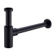 Siphon bouteille 1 1/4' avec tube Ø 32 mm - Noir mat - STANDARD HIDRAULICA - 61122 