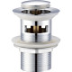 Vidage universel métallique quick-clac avec trop-plein 1 1/4' - Chromé - STANDARD HIDRAULICA - 96254 