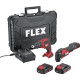 Set visseuse pour cloisons sèches + outil multifonction - FLEX - avec 2 batteries 18V 2.5Ah - chargeur - mallette -532427 