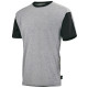 Tee-shirt de travail mixte flange - c190att - Couleur et taille au choix Gris-Noir