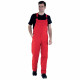 Cotte de travail mixte zircon - 6mimup -Taille et couleur au choix Rouge