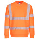 Sweat shirt eco haute visibilité - Couleur et taille au choix  Orange