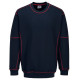 Sweat-shirt bicolore essentiel - Couleur et Taille au Choix  Rouge-Bleu-marine