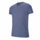 T-shirt de travail col v manches courtes kariban mélange Bleu-foncé