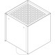 Boîte à eaux carrée 200x200 mm Ø80 mm + grille stop-feuille - Coloris au choix 