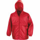 Veste coupe-vent de travail doublé filet result - Coloris et taille au choix Rouge