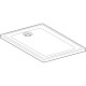 Receveur céramique GEBERIT Renova - 140 x 80 extra-plat à poser/encastrer - 00729800000AG3 