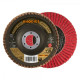 DISQUES A LAMELLE INOX JUMBO LONGLIFE.RHODIUS - DIAM. 125X22.23 GR.40 