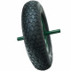 Roue gonflable 15''  385x95  axe de 20 mm 