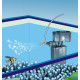 Pompe interne d'aquarium avec panier filtre 1000 litres par heure 16 watts  