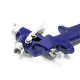 Pistolet à peinture professionnel hvlp avec buse de 0.8 mm bleu 