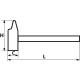 Marteau rivoir tri matière 40 mm SAM OUTILLAGE - 310-40TM 