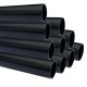 Lot de 10 tubes aluminium anodisé ø 30 mm - Couleur et longueur au choix Noir