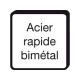 Scie trépan Power Change, Ø : 105 mm, Vitesse de rotation tr/mn INOX 40, Vitesse de rotation tr/mn acier 80 