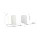 Lot de 2 serre-livres DECO-GEM, Coraline, base aimantée. L.14.2 x H.13.85 x P.4.44 cm Blanc