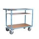 Servante mécano-soudée 3 plateaux médium 1000 x 600 mm roues TPE 400 kg - 880702242 