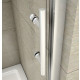 Cabine de douche en U avec porte de douche coulissante + 2 parois latérales - Dimensions au choix 