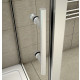 Cabine de douche avec porte de douche accès au centre + paroi latérale - Dimensions au choix 