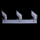 Spot blanc techno 3 ampoules 18 cm 