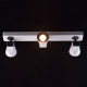 Spot blanc techno 3 ampoules 21 cm 