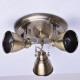 Spot laiton techno 3 ampoules 19 cm 
