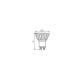 Spot led GU10 9 watt (eq. 70 watt) - Couleur eclairage - Blanc chaud 3000°K 