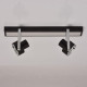 Spot noir techno 2 ampoules 13 cm 