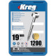 Vis à trous de poche Kreg Revêtu de Zinc Pan-Head, Filetage fin - KREG - SPS-F075-1200-INT 