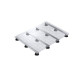 Rail stabilisateur pour pied de receveur stabilibac, 880x55x9,5mm en aluminium 