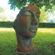 Statue visage femme extérieur grand format - 115 cm - Couleur au choix 