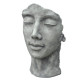 Statue visage femme extérieur petit format - 50 cm - Couleur au choix Gris-béton