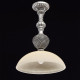 Suspension argentée country 1 ampoule 221 cm 