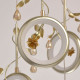 Suspension argentée elegance   132 cm 