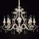 Suspension blanche country 8 ampoules 272 cm 