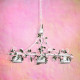 Suspension blanche flora 3 ampoules 130 cm 