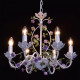 Suspension blanche flora 6 ampoules 122 cm 