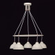 Suspension blanche loft 5 ampoules 77 cm 