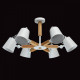 Suspension blanche megapolis 6 ampoules 40 cm 