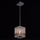 Suspension chromée crystal 1 ampoule 90 cm 