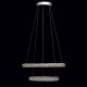 Suspension chromée crystal   150 cm 