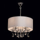 Suspension chromée elegance 5 ampoules 74 cm 