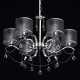 Suspension chromée elegance 6 ampoules 76 cm 